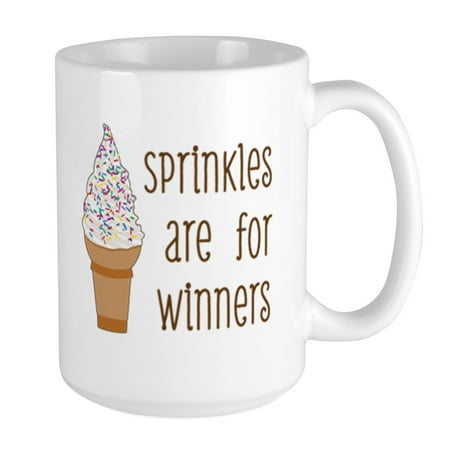 

CafePress - Sprinkles Are For Winners Mugs - 15 oz Ceramic Large Mug