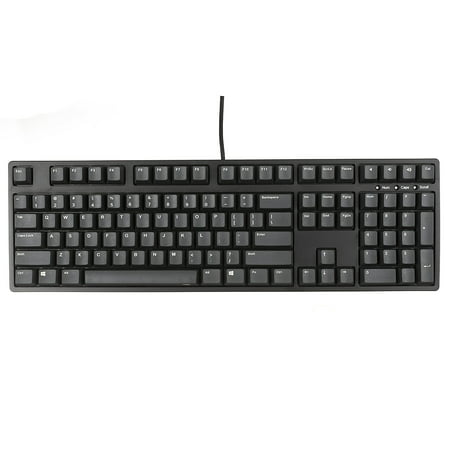 iKBC CD108 Mechanical Keyboard with Cherry MX Brown Switch, Black Case, Full Size, PBT Keycaps, ANSI/US