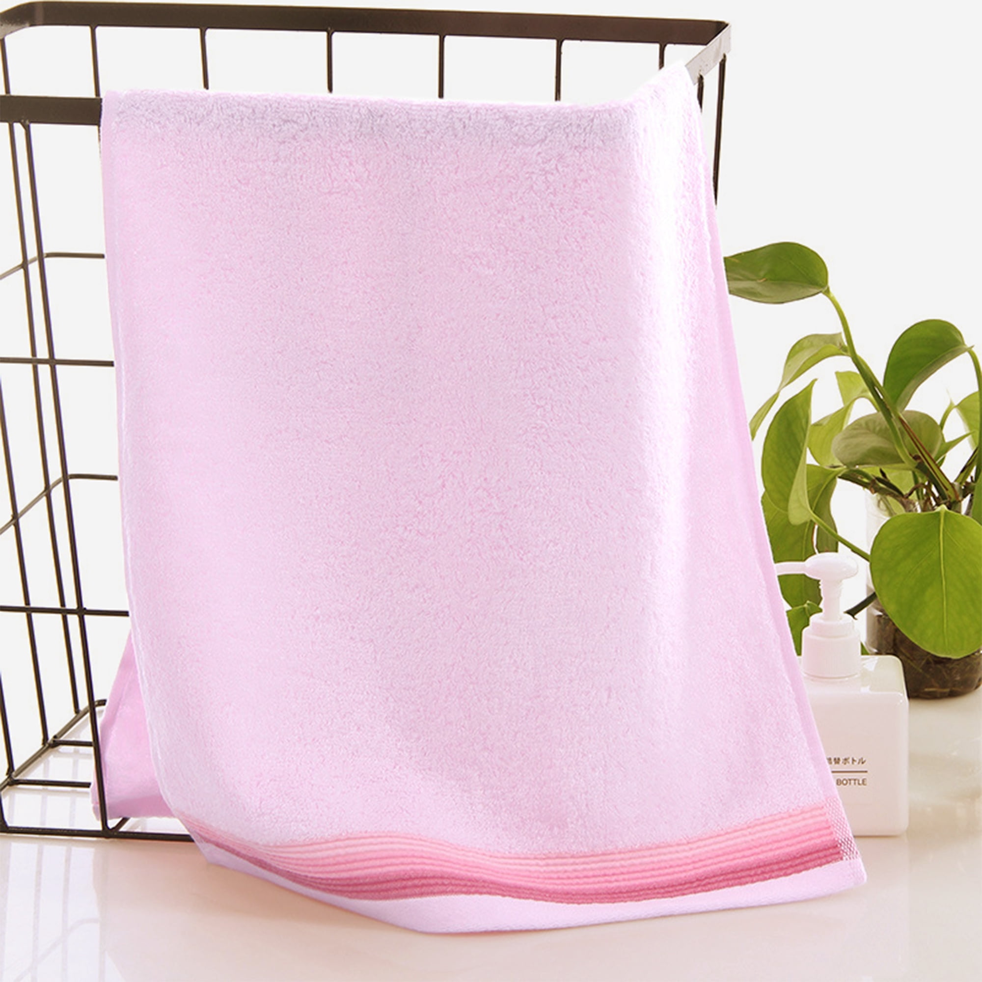 REGALWOVEN Hand Towels for Bathroom Cotton Striped Pattern Absorbent Soft Decorative Hand Towel Grey-14" x 30" 4-Piece