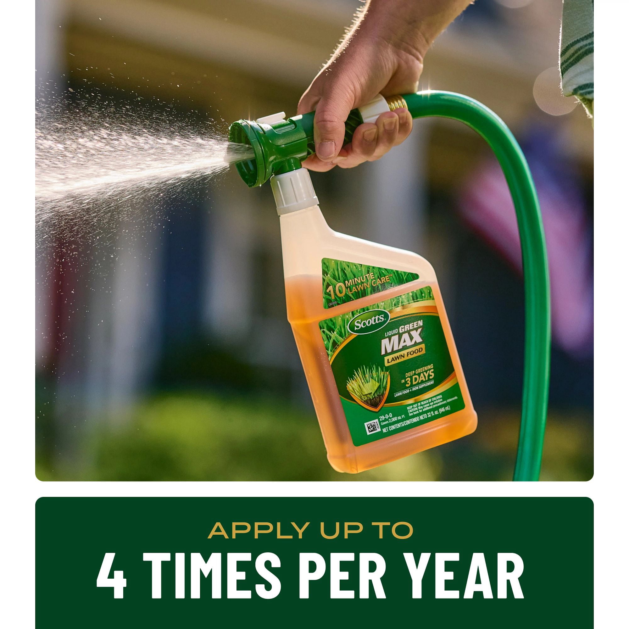 Scotts Liquid Green Max Lawn Food, Lawn Fertilizer, For Any Grass Type, 29-0-0, 32 fl. oz.