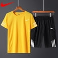thumbnail image 3 of Ropa De Verano Traje Deportivo Conjunto De 2 Piezas Pantalones Cortos De Manga Cortapangjing, 3 of 3