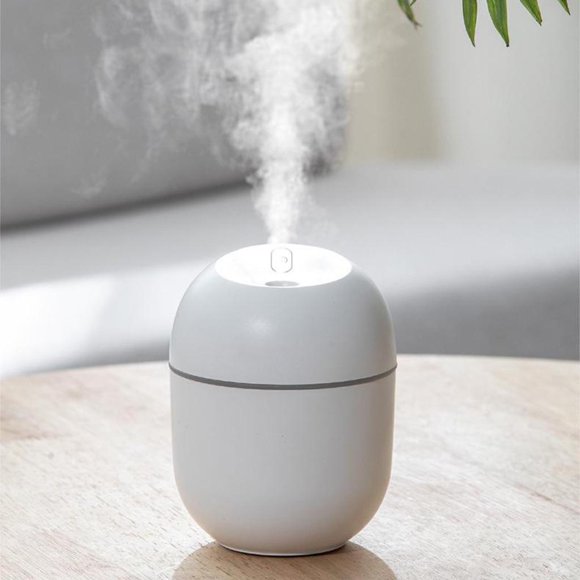 Humidificador Ultrasónico Colcomx 220ml Difusor Luz LED Blanco dormitorio de humidificadores