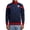 Navy, variant on Officially Licensed U.S. Soccer Full Zip Up Active Adult Training Soccer Track Jacket | Striker, Navy, Medium