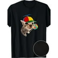 thumbnail image 2 of Silly Cat With Lollipop Meme T-Shirt100% Cotton - 220g, 2 of 6