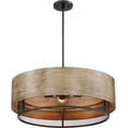 thumbnail image 5 of Nuvo Lighting Barrique 5-Light Pendant Fixture Black with Honey Wood Finish - N/A, 5 of 7