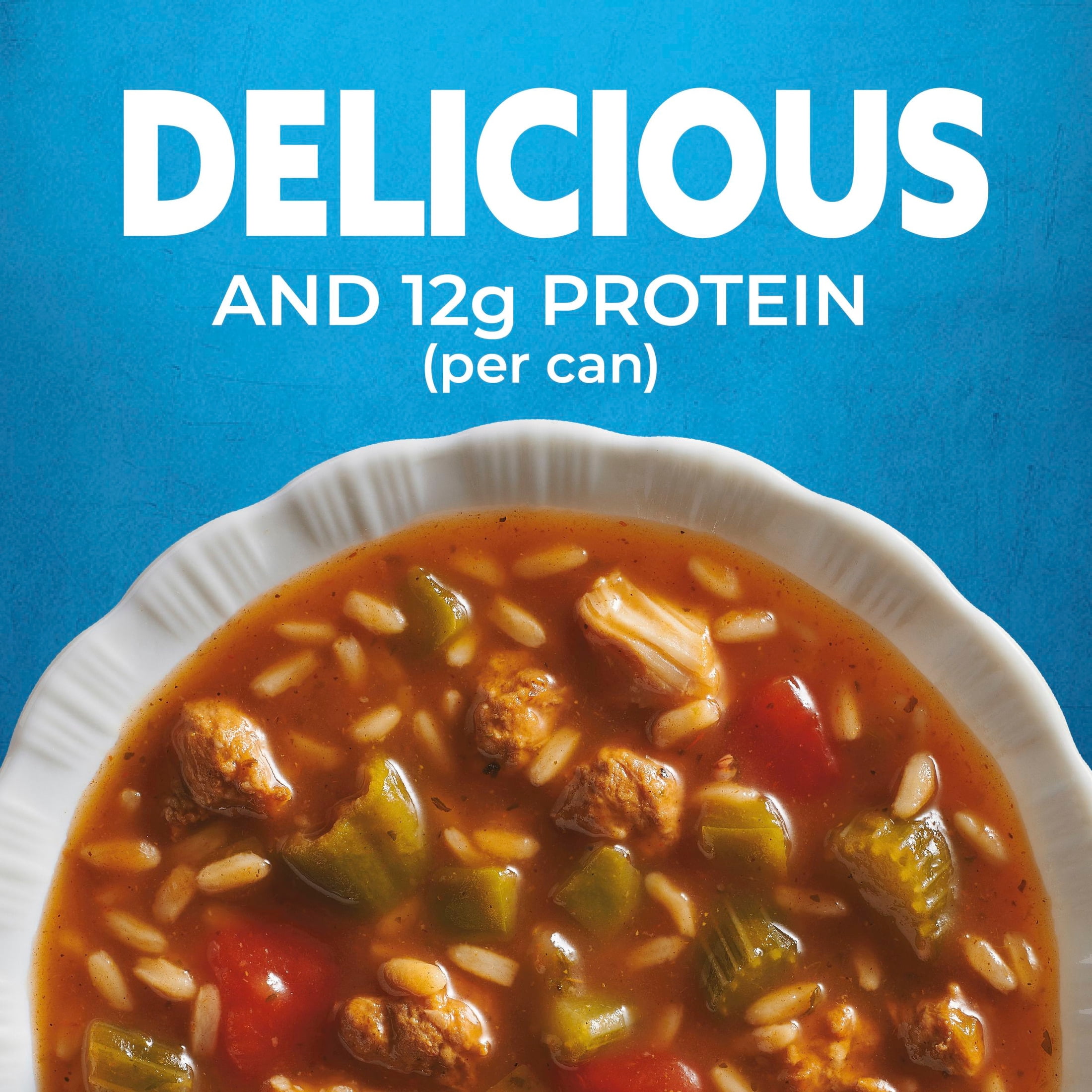 (12 pack) Progresso Traditional, Chicken & Sausage Gumbo Canned Soup, Gluten Free, 19 oz.