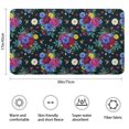 thumbnail image 3 of Pioneer Flower Floral Print Pattern Bathroom Rugs Mat, Non Slip Microfiber Bathroom Rug with Rubber Backing, Soft Mats for Bathroom Floor Tub Shower, 17"x30", 3 of 5
