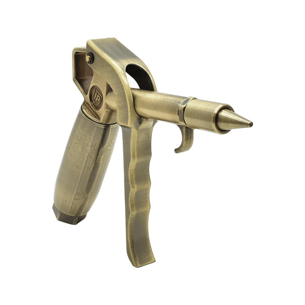 Interstate Pneumatics B600 1/4" NPT Heavy Duty High Flow Rate Blow Gun - Copper Plated