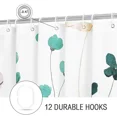 thumbnail image 3 of 1pc Modern Watercolor Floral Shower Curtain Set with Hooks - Waterproof and Minimalist Design for Bathroom Totoro bathroom, 3 of 14