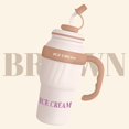 thumbnail image 2 of ¡Gran oferta! Taza para coche de 33,8 OZ, nueva taza norteamericana de acero inoxidable, aislamiento térmico de gran capacidad, hielo portátil con mango, 2 of 3