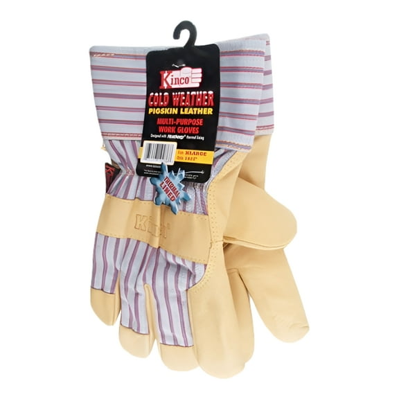 Kinco® 1927 Top Grain Insulated Pigskin Palm Work Gloves, Spring Ski Gloves