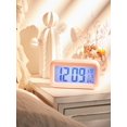 thumbnail image 2 of 1pc Multi-functional LED Alarm Clock Without Batteries, Creative Electronic Digital Clock For Student Desktop Home Table, 2 of 4