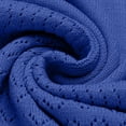 thumbnail image 6 of ManxiVoo Women's V Neck Lightweight Crochet Knit Pullover Long Sleeve Ribbed Casual Sweater Fall Fashion Top S Size Blue, 6 of 6