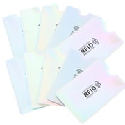 Anti-RFID and Anti-scan Aluminum Foil Anti-degaussing Card Holder Bus Sleeves Student 10 Pcs Set or