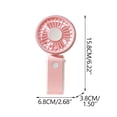 thumbnail image 3 of Oefntac Cool Desktop Handheld Lanyard Small Fan USB Rechargeable Quiet Portable Powerful Mini Personal Fan Outdoor Indoor, 3 of 7
