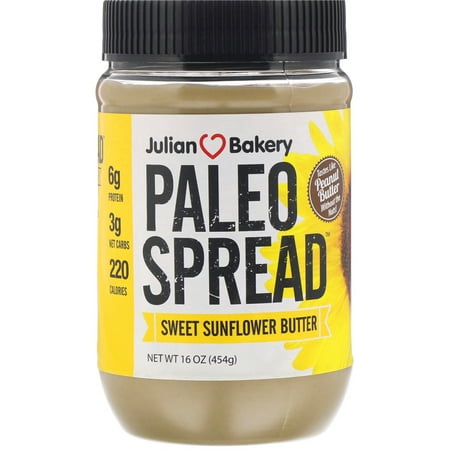 Julian Bakery  Paleo Spread  Sweet Sunflower Butter  16 oz  454