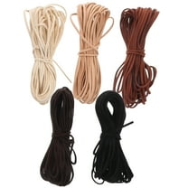 5pcs Faux Leather Cord for Jewelry Making Soft Necklace Bracelet Crafting Rope for Beading and Craft Projects Diy Use