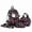 Black, variant on Lusa 4PCS Floral Print Backpack Set for Women Large Capacity Lightweight Double Shoulder Travel Daypack with Lunch Tote Handbag Pencil Pouch for College and Travel Use Black One Size