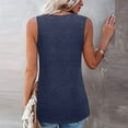 thumbnail image 2 of New Women's Summer Sleeveless Lace Crewneck Tank Tops Solid Colors Lace Loose Tunic Vest Casual Party Beach Tops Plus Size Top, 2 of 2