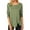 Green, variant on Womens Irregular Hem Buttons Long Sleeve Casual Round Neck Loose Tunic Top T-Shirt Spring Summer Autumn Winter T Shirt