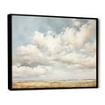 thumbnail image 2 of Designart "Minimalist White Clouds Vista" Clouds Floater Framed Canvas Art Print, 2 of 5