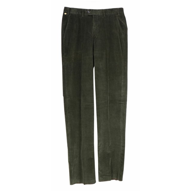 Hiltl Pantalon Vert Supima Corderoy pour Hommes & Capri - 32