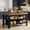 Black&Brown, variant on Fnova 55" Kitchen Island with Storage, Farmhouse Wood Kitchen Storage Cabinet, Large Stationary Island Table for Kitchen Dining Room, Brown