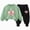 H226-Light Green, variant on Toddler Girl Clothes Kid Fall Outfit Ruffle Sleeve Shirt Top Floral Pants Winter Clothing Set,Black,6-7 Y