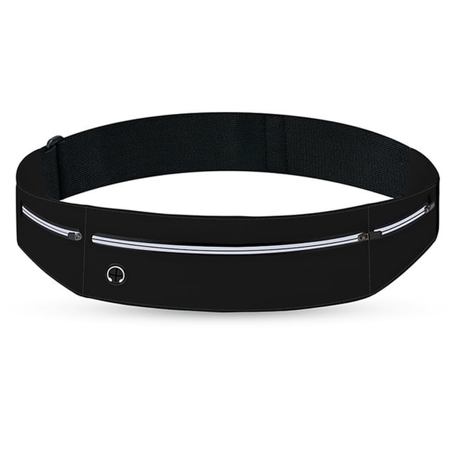 Riñonera para teléfono móvil, equipo deportivo de alta gama, ajustado, impermeable, ultrafino, para fitness, color negro