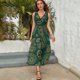 thumbnail image 5 of Vestido De Noche De Lujo Sin Mangas Para Mujer, Paisley Print Vestido De Fiesta, 5 of 5