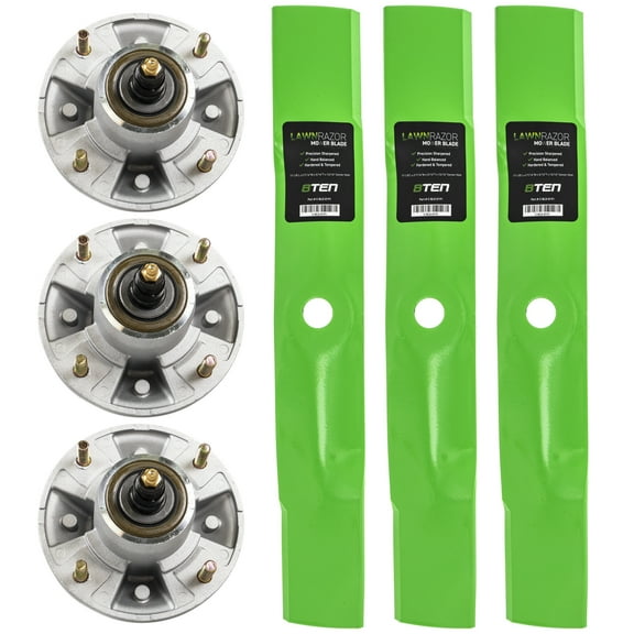 8TEN Spindle High Lift Blade Kit for John Deere 48 inch X300 X500 MK1002310