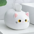 thumbnail image 2 of Caja de pañuelos de gato Kawaii, caja de almacenamiento de servilletas de cocina, contenedor de papel, soporte de papel higiénico de escritorio, decoración del hogar de estilo nórdico, 2 of 5