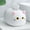 White, variant on Cute cartoon cat tissue storage box, U-shaped wide mouth design, ring buckle to open the lid, hide the cat ear toothpick bottle.