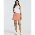 thumbnail image 6 of Real Essentials 4 Pack: Women's Ribbed Active Skort Pockets Skirt Running Tennis Golf Workout Sports (Available In Plus), 6 of 6