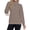 Coffee, variant on Women Mock Neck Pullover Sweatshirt Long Sleeve with Thumb Holes Casual Oversized Tops