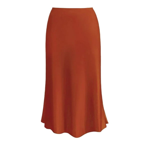 2025 Womens High Waist Skirt Skirts for S Solid Satin Dress Zipper Grass Skirts Elegant Skirt Mini Skirts Plus Size Skirts for Women Ballet