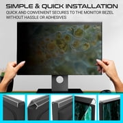 EZ-Pro Screen Protector Privacy Screen Panel for 27 inches (Screen Measured Diagonally) Computer Monitor, Anti Blue Light and Easy Installation, Screen Panel Size 14 Height x24.1 Width