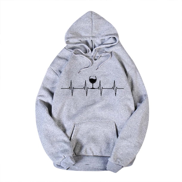 Sudadera Para Mujer Moda Sudaderas Con Capucha Sudaderas Casual Manga Larga Estampado Bolsillo Tops Blusa Odeerbi ODB185973