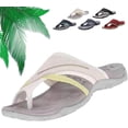 thumbnail image 1 of Womenu2019s Cómodo soporte ortopédico para el arco con sandalias con lazo para el dedo del pie, sandalias para aliviar la fascitis plantar, sandalias de moda, 1 of 6
