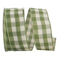thumbnail image 1 of Reliant Ribbon 93228W-043-40K Celine Plaid Twill Wired Edge Ribbon - Moss - 2.5 in. x 50 yards, 1 of 1