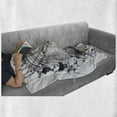thumbnail image 6 of King Soft Flannel Fleece Throw Blanket, Reign of the Jungle Forest of Courage Safari Animal Lion Grunge Design, Cozy Plush for Indoor and Outdoor Use, 60" x 80", Black and White, by Ambesonne, 6 of 6