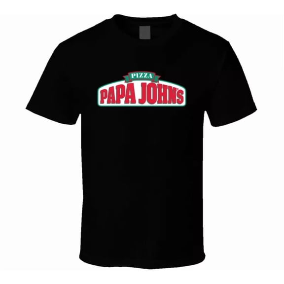 NEW Papa John's Restaurant Foodie Tour Brand Logo Fan T Shirt