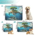 thumbnail image 2 of Washable Pet Pee Pads with Super Absorbent Reusable Training Pads for Dogs & Cats Sea Turtle Carrying Island, 2 of 6