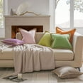 thumbnail image 5 of HZKAICUN Pack of 2 Farmhouse Decorative Throw Pillow Covers Burlap Linen Trimmed Tailored Edges 12 x 20 inches, 5 of 10