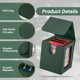 thumbnail image 3 of Vitrina doble MTG Deck Box Stepane, piel sintética, verde, 3 of 6