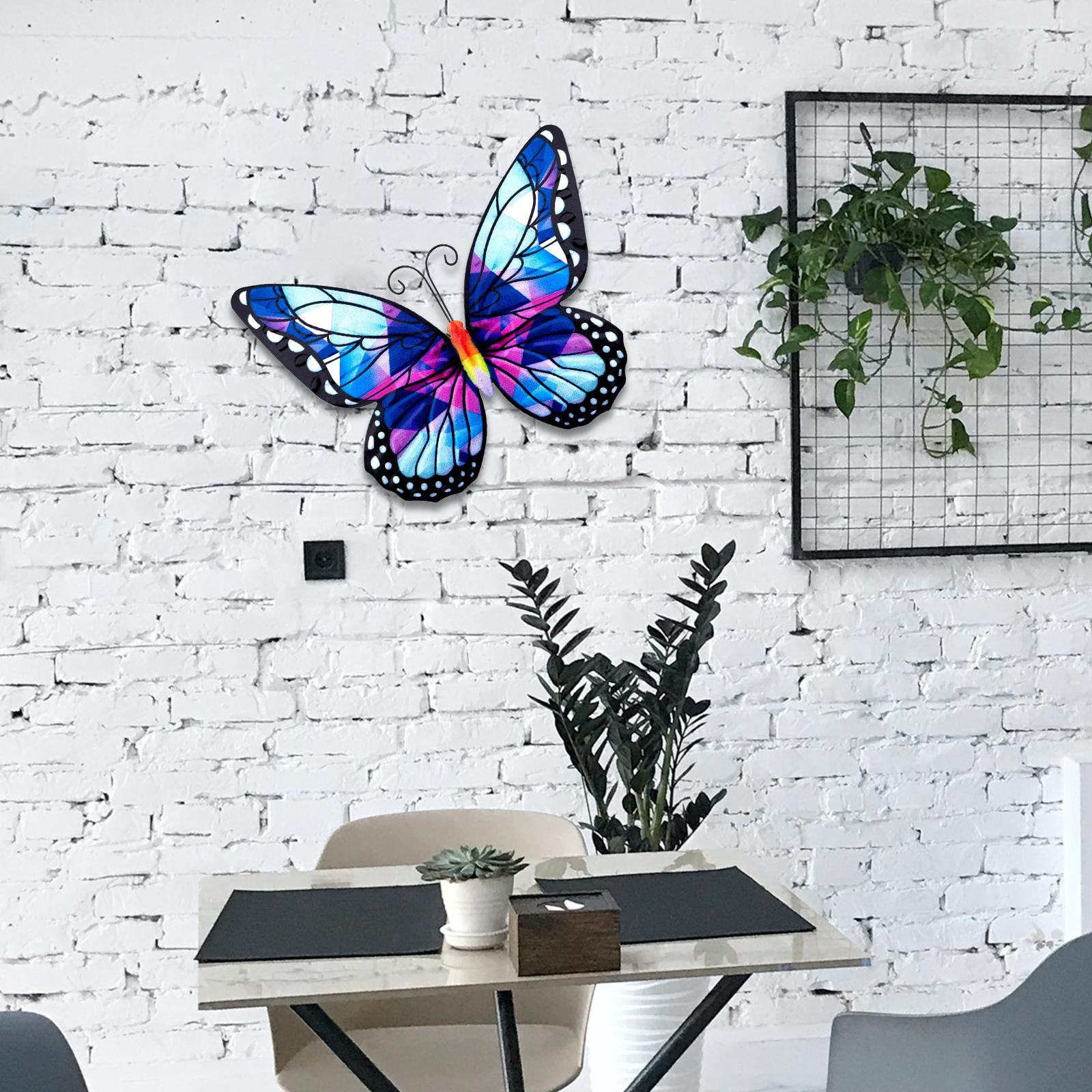 metal butterflies Wall Decor, Indoor Outdoor Wall Art Ornament, wing