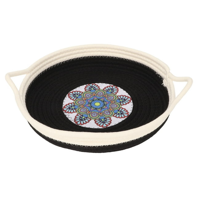 Cama tejida con cuerda de algodón para conejos, Cama tejida con cuerda de algodón para gatos Cama tejida con cuerda de algodón para gatos Cama redonda para gatos con cuerda de algodón Confiabilidad excepcional
