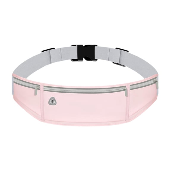 lacooooppia Running Belt Fanny Pack Phone Bag for Women Men Runners Waterproof Waistband Bag Exercise Waist Pouch for Gym Fitness Workout Pink