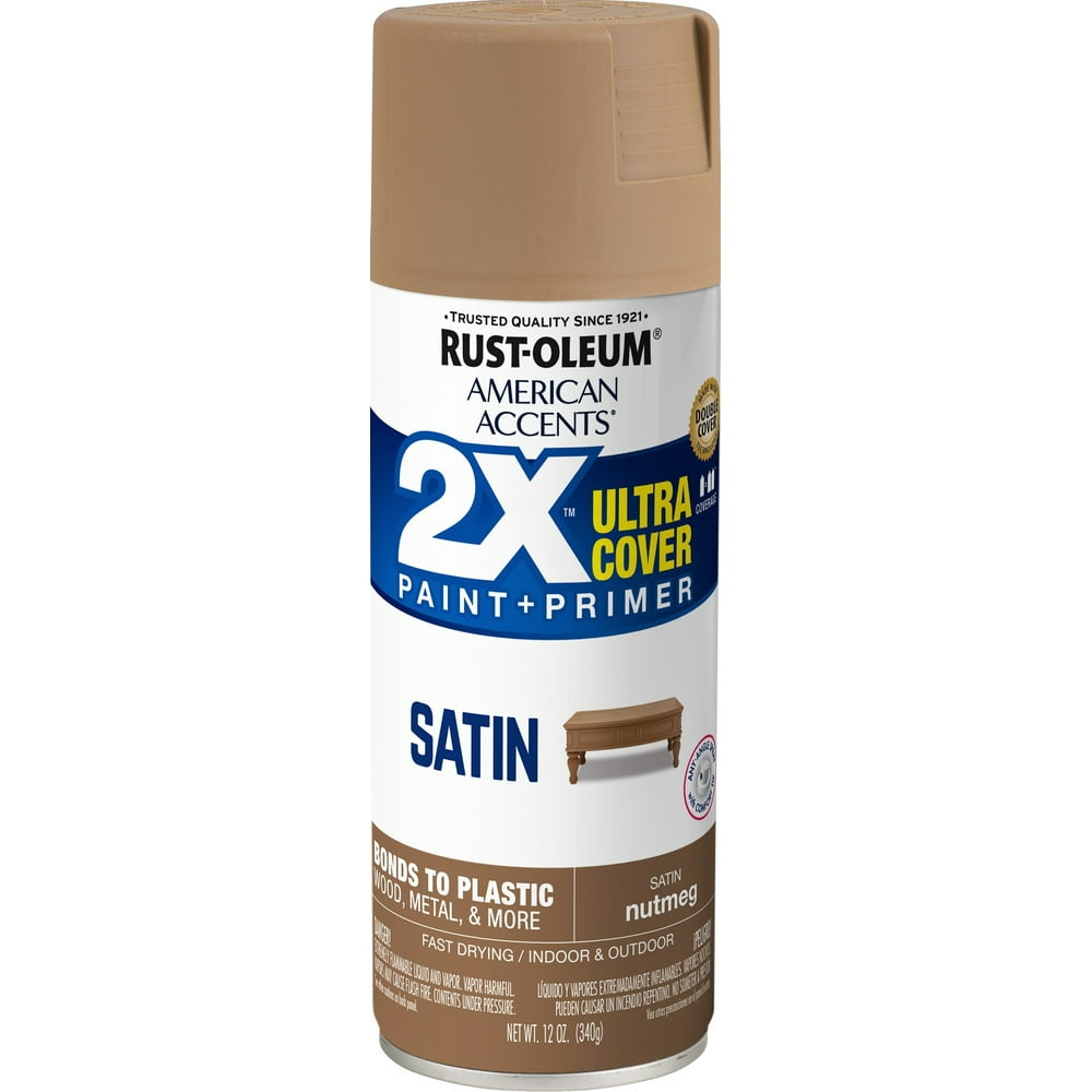 Nutmeg, RustOleum American Accents 2X Ultra Cover Satin Spray Paint