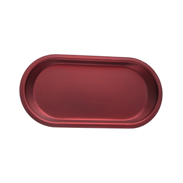 Storage Tray Mini Portable Oval Stainless Steel Towel Tray for Household L Kitchen Tool